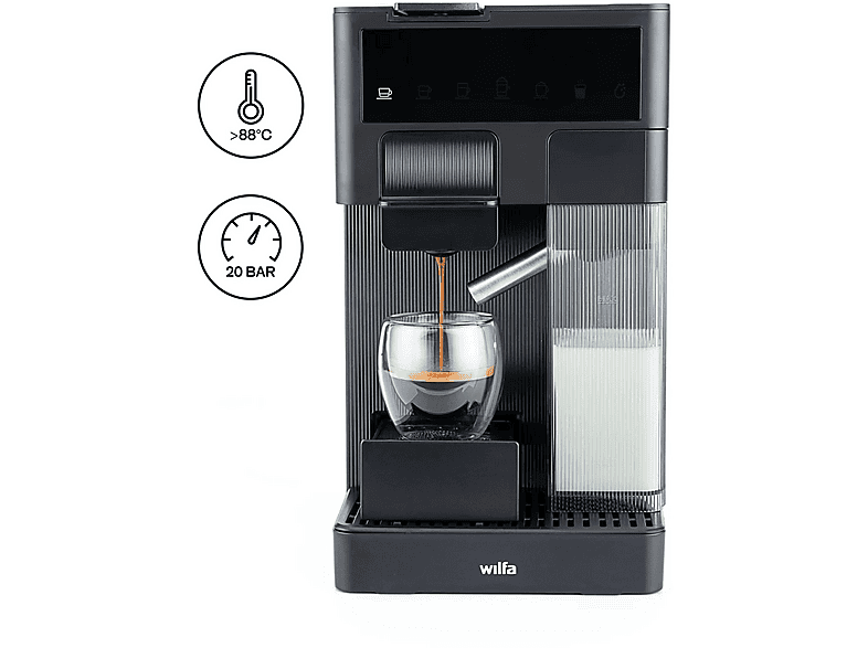 Cafeteras multicápsulas - Wilfa Volo Multi Coffee Machine, 20 bar, 350 ml, 1350 W, Negro — foto 8