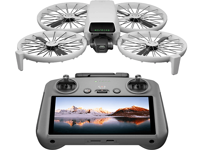 Dron - DJI Flip (DJI RC 2), 48 megapixel, 31 min Autonomía, AI Subject Tracking, Vídeos 4K, Gris