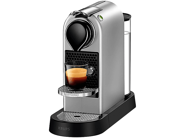 Cafetera de cápsulas - Krups XN741B CITIZ SILVER EU OR, 19 bar, 1260 W, Plata