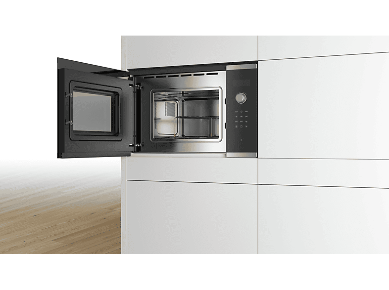 Microondas integrable - Bosch BEL523MS0, 800W, 20 L, Grill, Acero inoxidable — foto 3