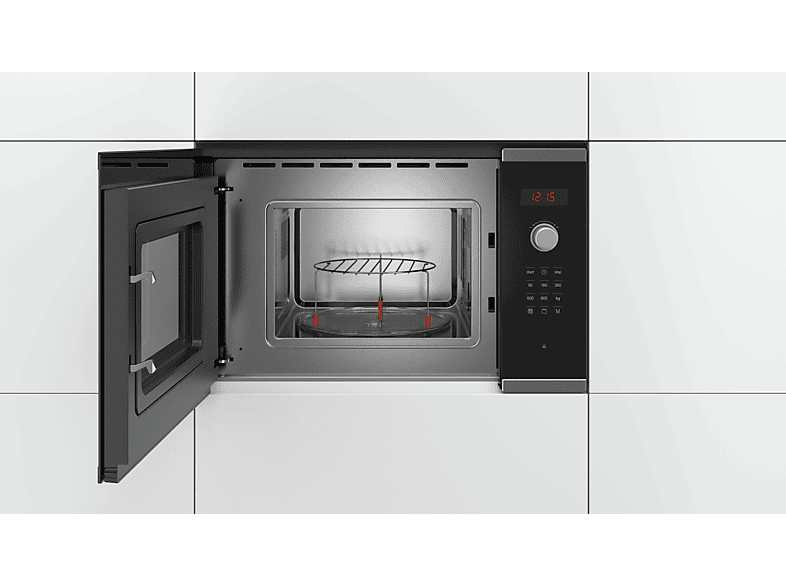 Microondas integrable - Bosch BEL523MS0, 800W, 20 L, Grill, Acero inoxidable — foto 9