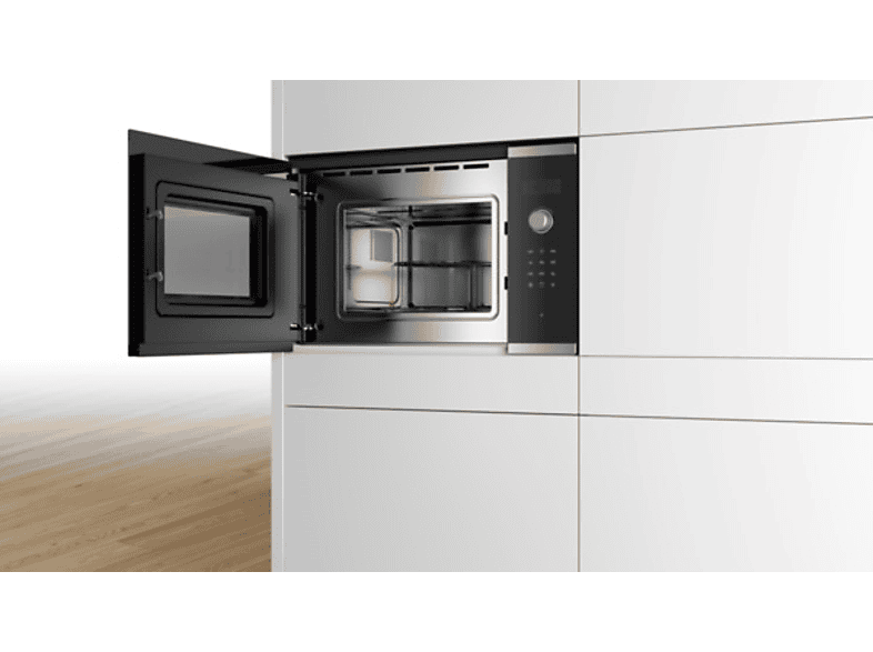 Microondas integrable - Bosch BEL523MS0, 800W, 20 L, Grill, Acero inoxidable — foto 10