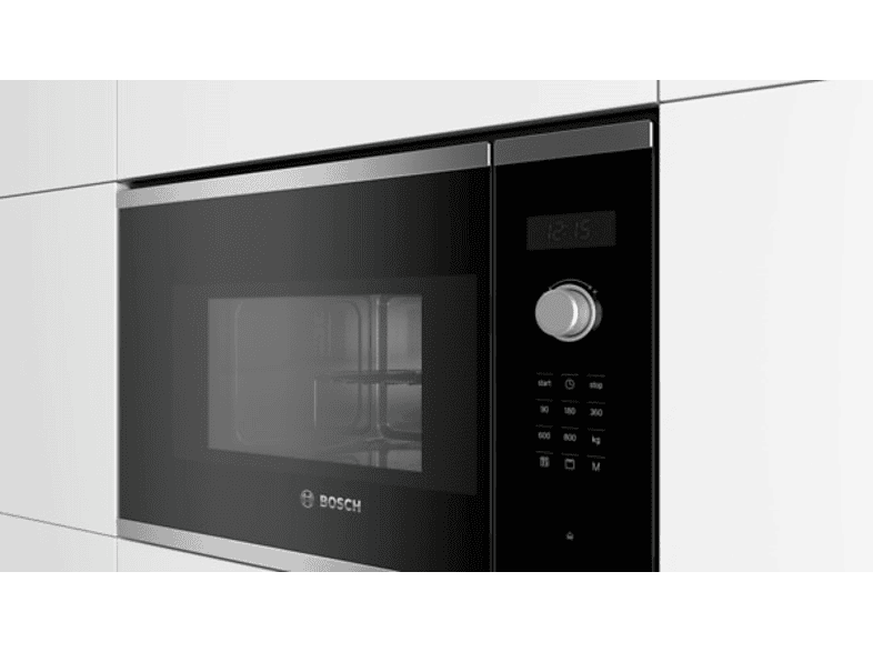 Microondas integrable - Bosch BEL523MS0, 800W, 20 L, Grill, Acero inoxidable — foto 11