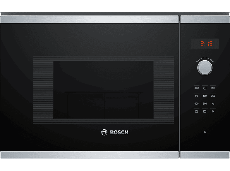 Microondas integrable - Bosch BEL523MS0, 800W, 20 L, Grill, Acero inoxidable — foto 13