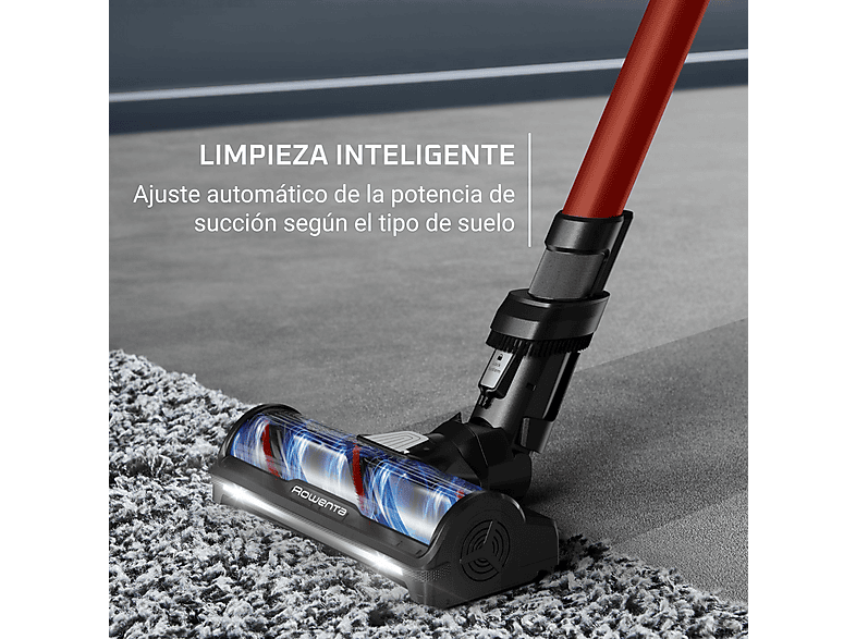 Aspirador escoba - Rowenta RH9A73 X - Force Flex 13.60 Animal Care, 380 W, 0.65 L, 60 min, Sin cables, Multisuperficie, Especial mascotas, Rojo — foto 3