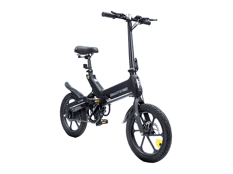 Bicicleta urbana - Smartgyro Ebike Soho 16, Potencia Nominal 250W, Velocidad máx. 25 km/h, Auton. 60km, Suspensión Trasera, Display frontal LCD, Gris — foto 1