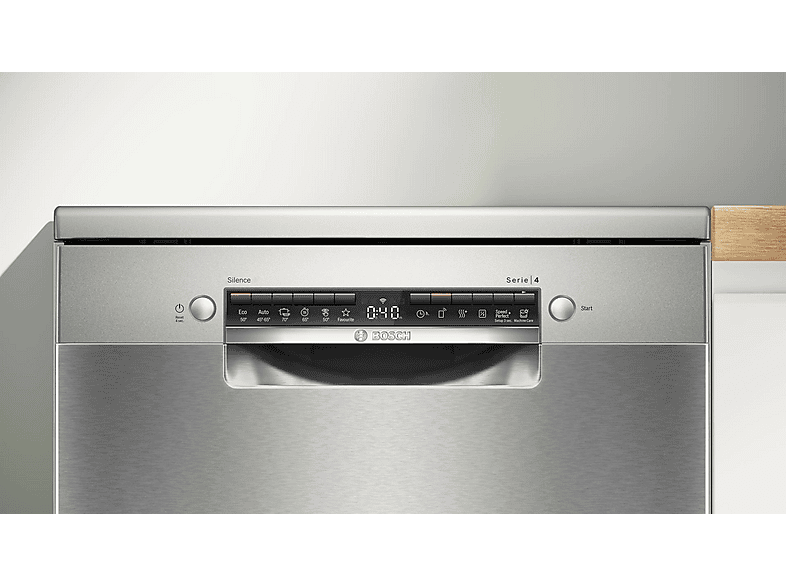 Lavavajillas - Bosch SMS4HVI14E, 14 servicios, 6 programas, 60 cm, Acero antihuellas — foto 4