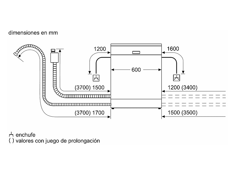 Lavavajillas - Bosch SMS4HVI14E, 14 servicios, 6 programas, 60 cm, Acero antihuellas — foto 13