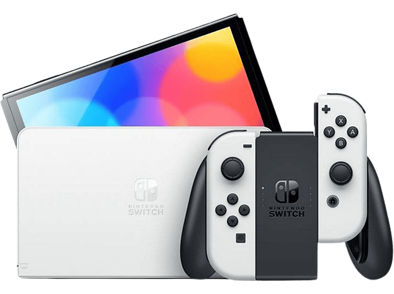 Consola - Nintendo Switch OLED, 7", Joy-Con, 64 GB, Blanco