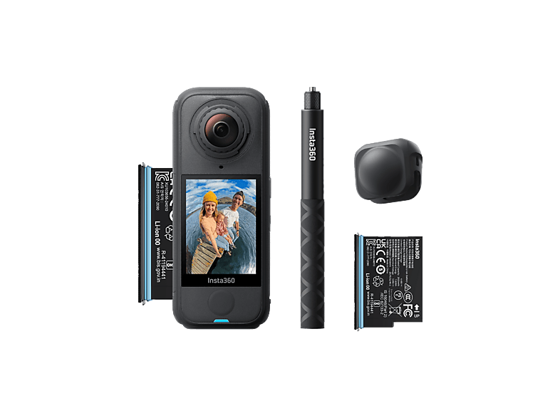 Cámara deportiva - Insta360 X4 Air Starter Kit, 8K 360, 88 min Autonomía, Ligera, Portátil, Negro