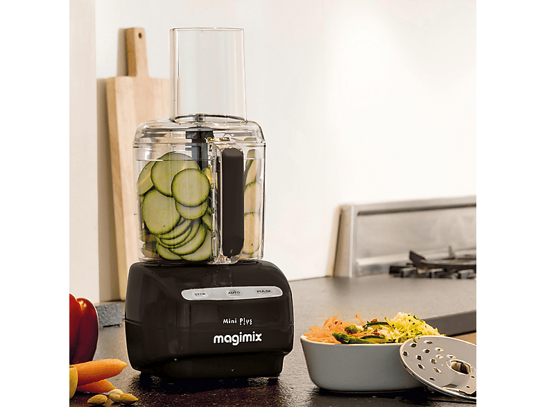 Procesador de alimentos - Magimix Mini Plus, 400 W, 600 ml, Negro — foto 3