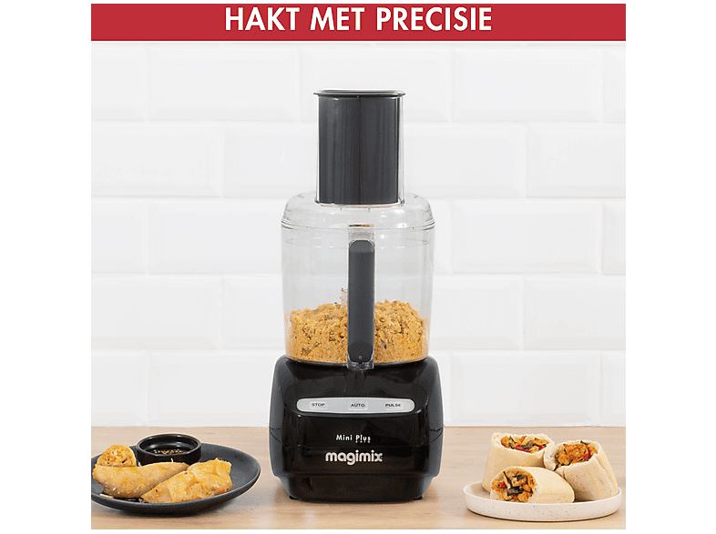Procesador de alimentos - Magimix Mini Plus, 400 W, 600 ml, Negro — foto 5