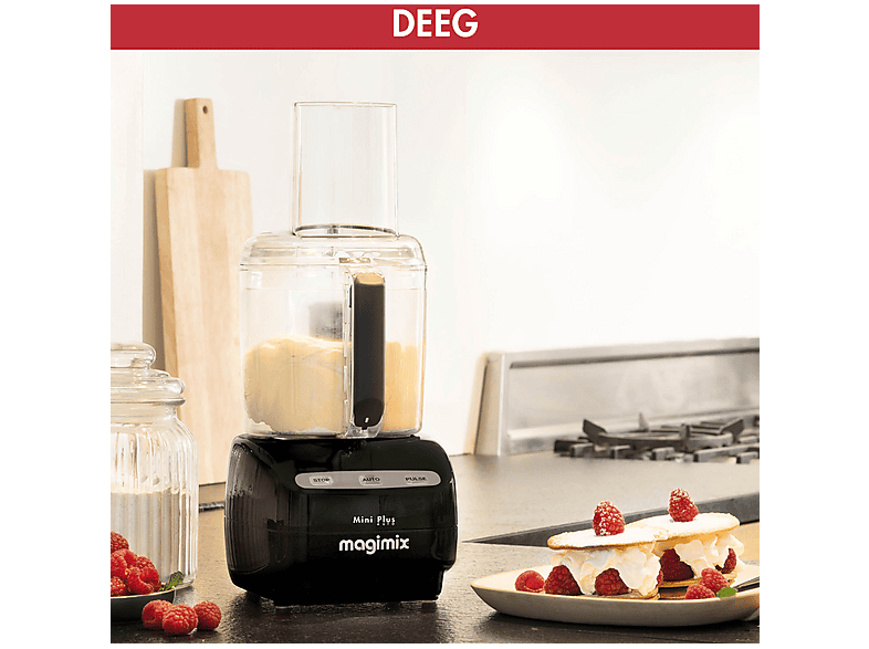 Procesador de alimentos - Magimix Mini Plus, 400 W, 600 ml, Negro — foto 6