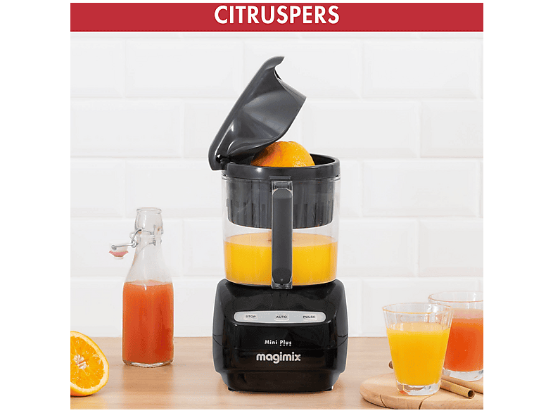 Procesador de alimentos - Magimix Mini Plus, 400 W, 600 ml, Negro — foto 8