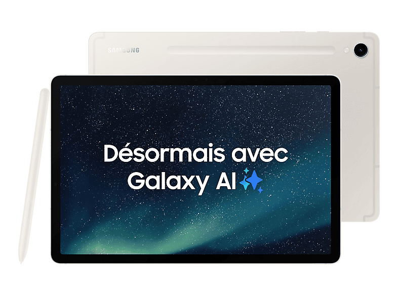 Tablet - Samsung Galaxy Tab S9, 128 GB, Beige, 11 " WQXGA+, 8 GB RAM, Processor, Tablet Android — foto 2
