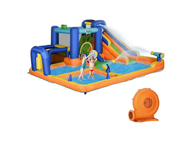 Castillo hinchable infantil - Outsunny 346-010V90MX, a partir de 5 año(s), Multicolor