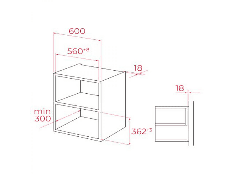 Microondas - Teka MLEG 820 FI FULL BLACK, 1 kW, 5 potencia, 20 l — foto 3