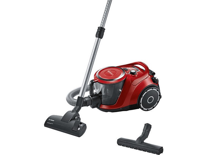 Aspirador sin bolsa - Bosch Serie 6 BGC41Q69, 600 W, Potencia de succión 600 W, Depósito 2,4 l, Rojo — foto 1