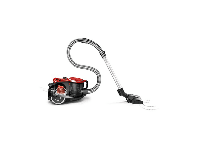 Aspirador sin bolsa - Bosch Serie 6 BGC41Q69, 600 W, Potencia de succión 600 W, Depósito 2,4 l, Rojo — foto 7
