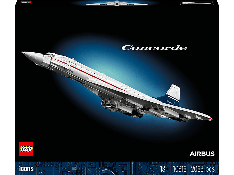 Juego de construcción - LEGO ICONS Concorde, edad recomendada: 18 año(s), 2083 piezas