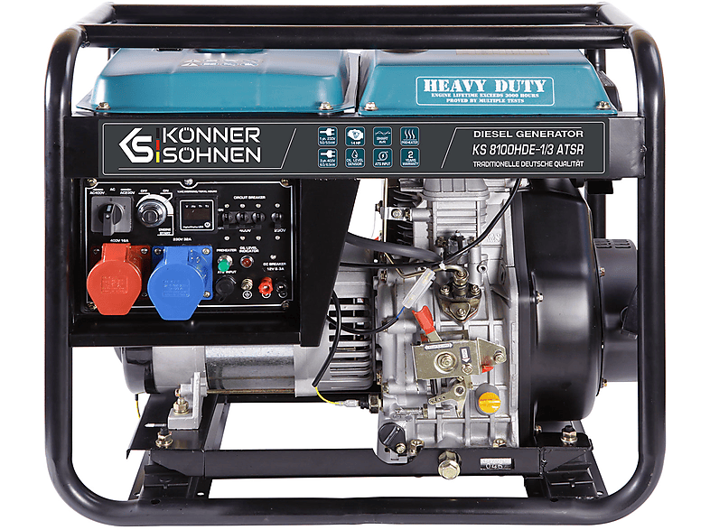 Generador de energía - Könner & Söhnen KS 8100HDE-1/3 ATSR