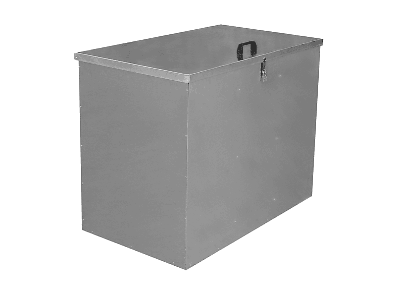 Baúl de exterior - Monster 64L Exterior 3 Compartimentos, 112 cm x 67 cm x 88 cm, Plata