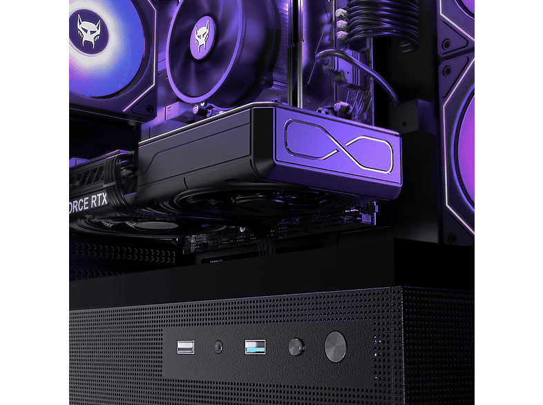 Pack PC gaming - Beastcom Q5 Pro Gaming, AMD Ryzen™ 5 8400F, 16 GB RAM, 1 TB SSD, GeForce RTX™ 5060 Ti, Windows 11 Home, Monitor 27 " Full-HD, Negro — foto 5