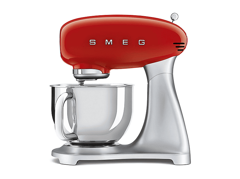 Robot amasador - Smeg SMF02RDEU ROJO, 800 W, 4,8 l