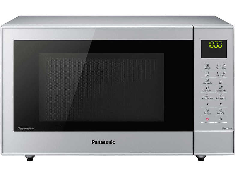 Microondas libre instalación - Panasonic NN-CT57JMGPG, 1000 W, 6 potencia, 27 l, Plata