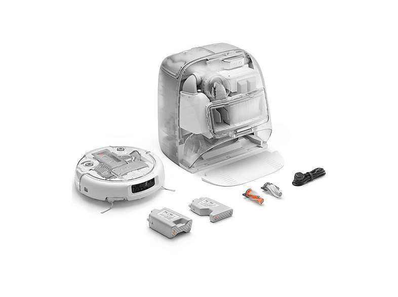 Robot aspirador - DJI ROMO P, 55 W, Potencia de succión 25 kPa, Depósito 260 ml, Autonomía 180 min, Transparente — foto 3