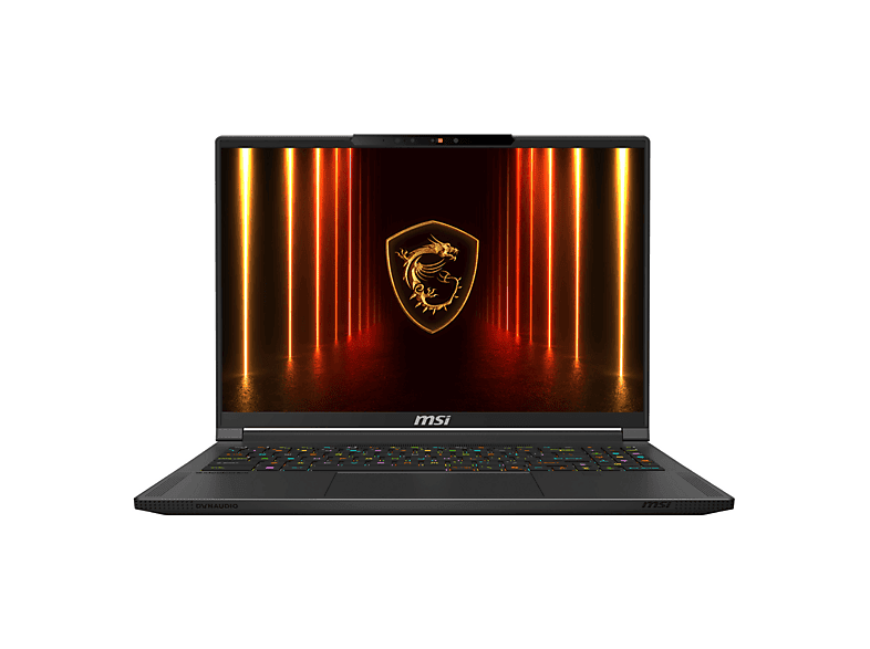 Portátil Gaming - MSI Stealth A16 AI+, 16 " HD+, AMD Ryzen AI 9 HX 370, 32 GB RAM, 1 TB SSD, GeForce RTX™ 5080, Windows, idioma del teclado: ES, Negro
