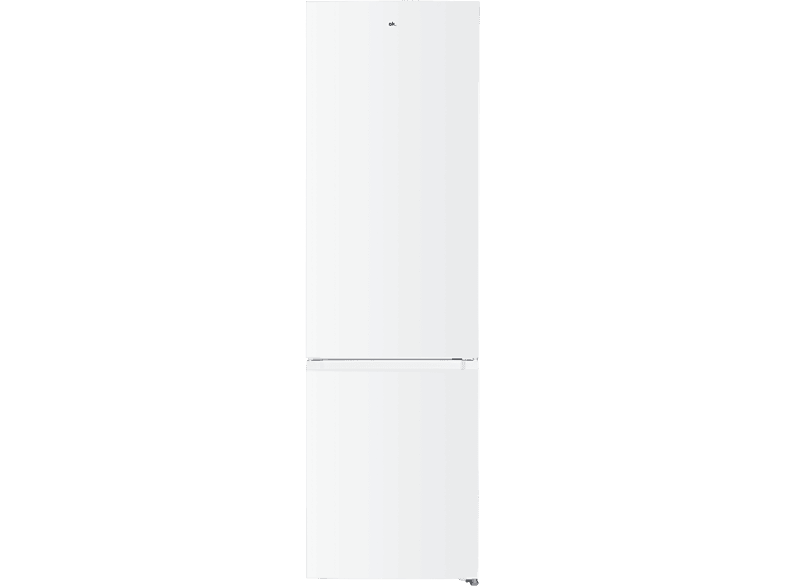Frigorífico combi - OK . OFK 631 E NF W, No frost, 199.6 cm, 326 l, Alarma puerta abierta, Blanco