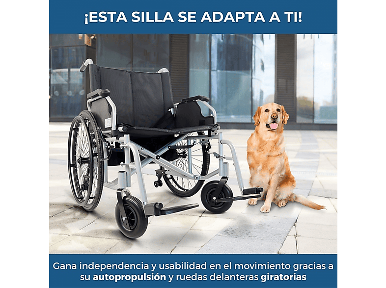 Silla de ruedas - Mobiclinic Bariatrica, Negro — foto 8