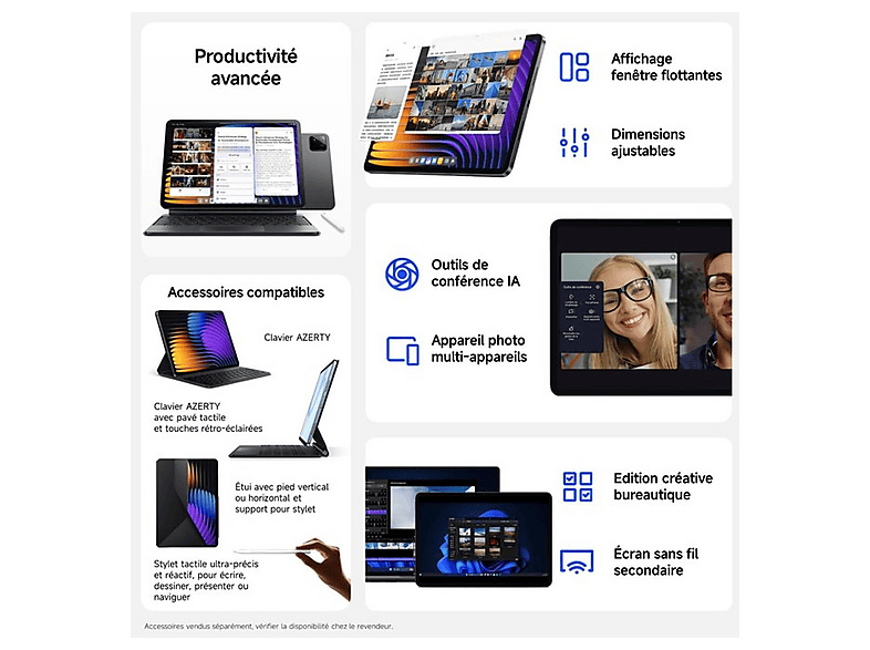 Tablet - Xiaomi Pad 7 Pro, 256 GB, Grey, 11,2 " 3.2K, 8 GB RAM, Tablet Android — foto 8