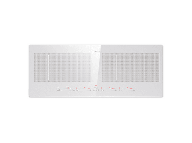 Placa de inducción - Klarstein Masterzone 90 Slim Flex, 4 zonas, 90 cm, Blanco