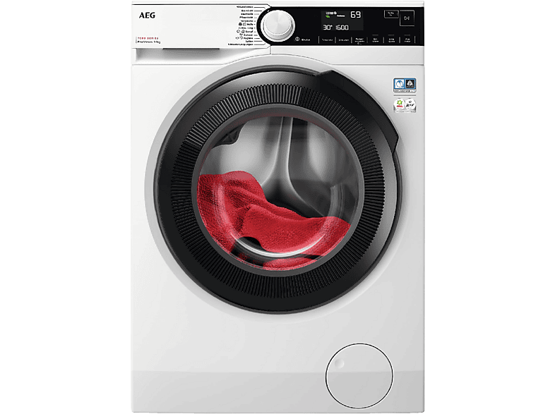 Lavadora secadora - AEG Serie 7000 DualSense LWR7316O4B, 10 kg + 6 kg, Blanco