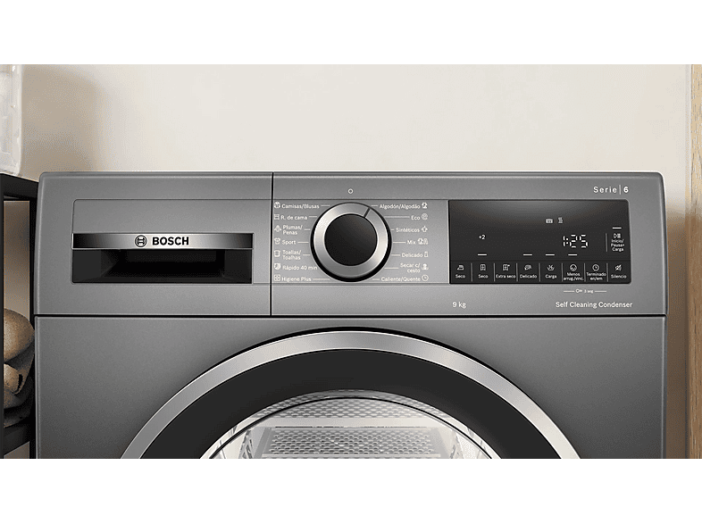 Secadora bomba de calor - Bosch WQG245DRES, Bomba de calor, 9 kg, 14 programas, Grey — foto 8