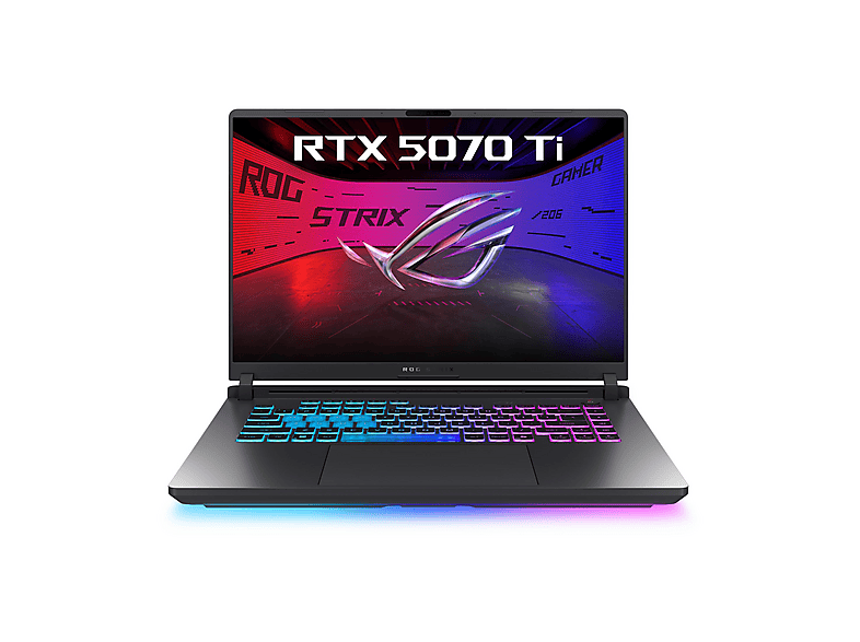 Portátil Gaming - ASUS ROG Strix G16 G615LR-S5177W, 16 " Full-HD, Intel Core Ultra 7, 255HX, 16 GB RAM, 1 TB SSD, GeForce RTX™ 5070 Ti, Gris