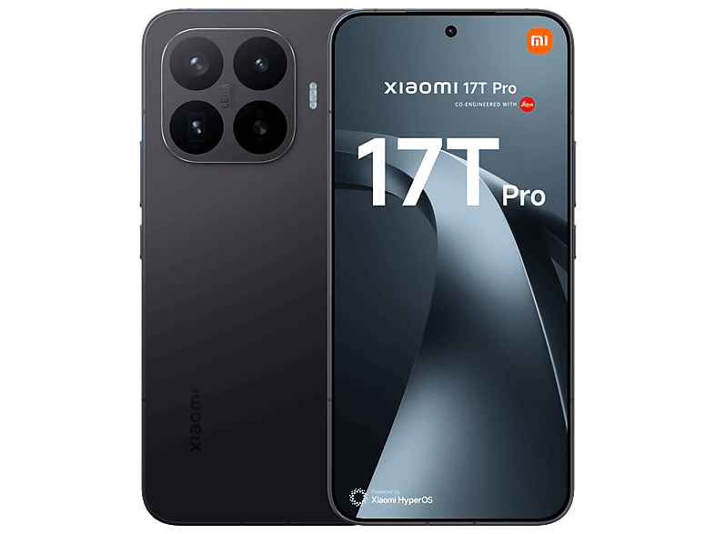 Móvil - Xiaomi 17T Pro, Negro, 512 GB, 12 GB RAM, 6.83" pOLED, MediaTek Dimensity 9500, 7000 mAh