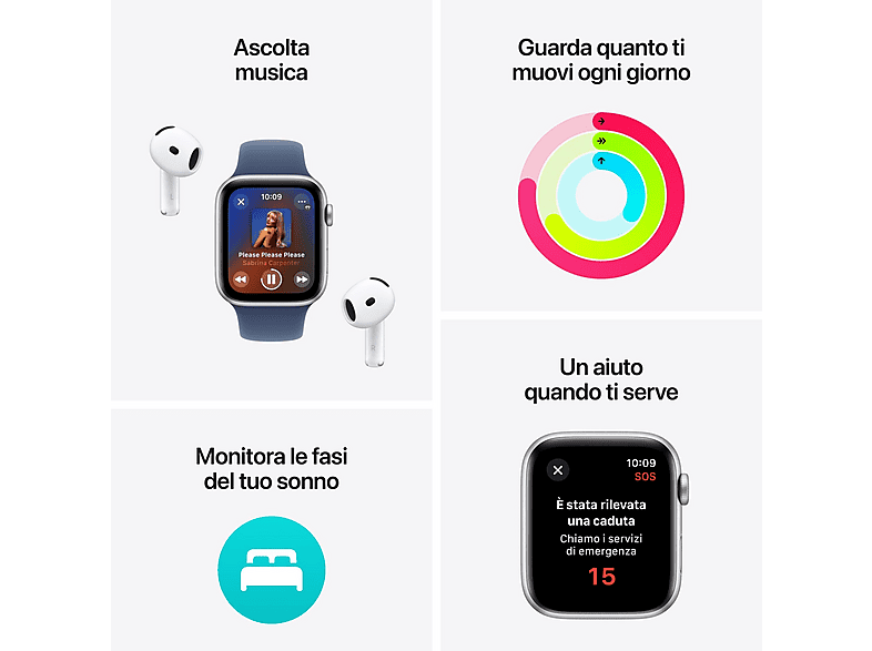 Smartwatch - Apple APPLE WATCH SE 44 MI AL MI SB ML GPS, 140 a 245 mm, Negro — foto 3