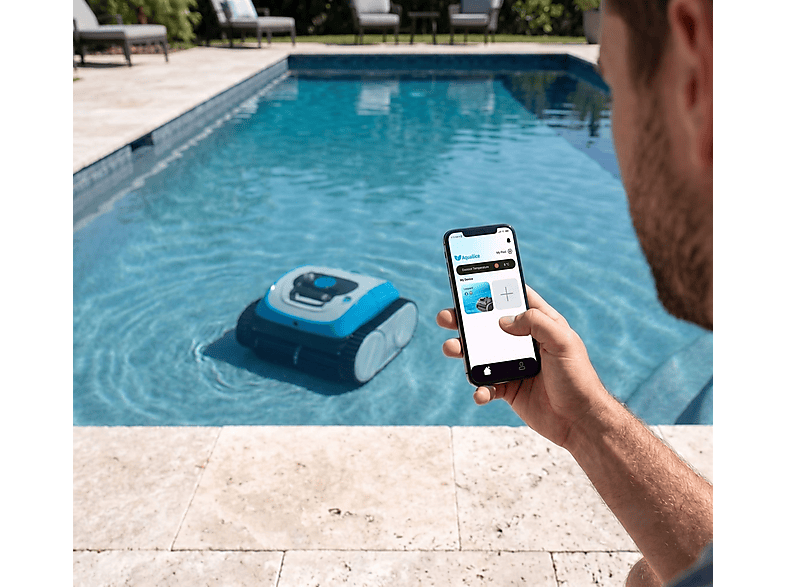 Robot limpiafondos - Aquallice Leopard Connect Plus Con App Movil, Negro — foto 7