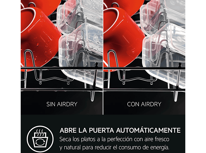 Lavavajillas integrable - AEG FSB34707Z, 14 servicios, 5 programas, 59.6 cm, AirDry, Sin panelar — foto 5