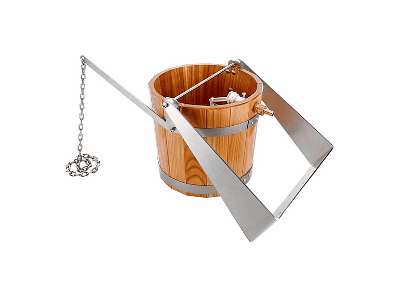 Accesorio para sauna - Eliga Cubo de contraste, Marrón
