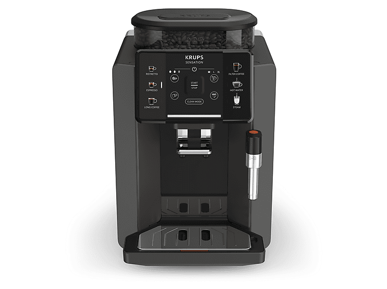 Máquina espresso - Krups Sensation  C50 EA9108, 15 bar, 1450 W, Gris, Negro