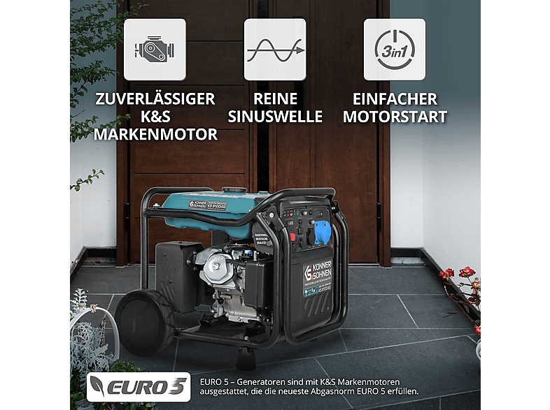 Generador de energía - Könner & Söhnen KS 8100iEG — foto 8