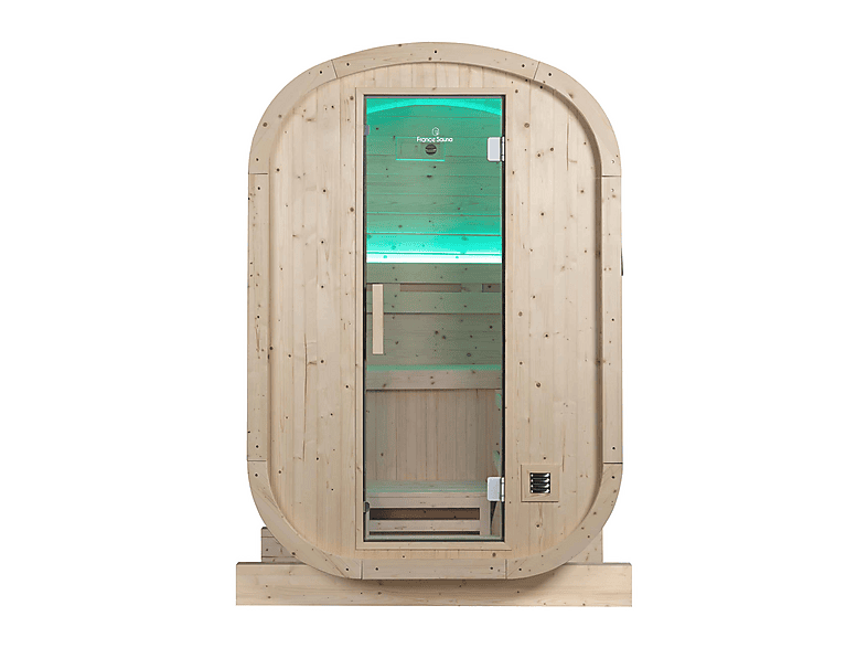 Sauna de exterior - Holls Gaia Urban - 2 Personas - Estufa De 4,5Kw Y Piedras Incluidas, Marrón