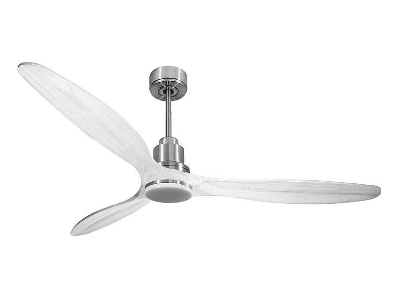 Ventilador de techo - Purline SalD166C04LED67115, 18 W, 6 velocidades, Plata