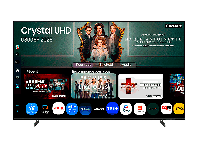 TV LED 43" - Samsung TU43U8005FU, UHD 4K, Processor, Smart TV, Negro — foto 1