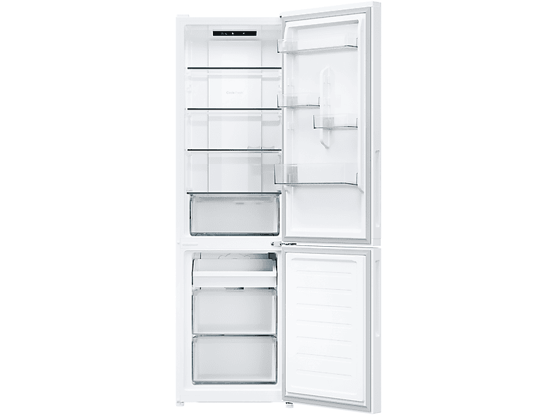 Frigorífico combi - Candy City Fresco CNCQ2T518EW, Total No Frost Circle+, 182 cm, 279 l, Iluminación LED, Blanco — foto 2