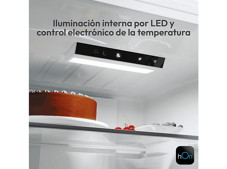 Frigorífico combi - Candy City Fresco CNCQ2T518EW, Total No Frost Circle+, 182 cm, 279 l, Iluminación LED, Blanco — foto 8